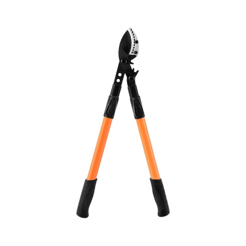 Long Handle Garden Loppers, 29.5 in, Orange & Black